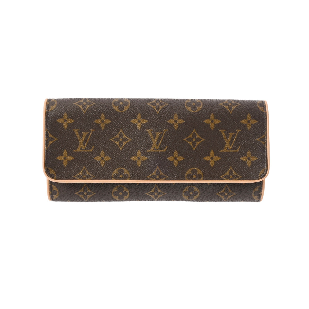 LOUIS VUITTON ルイヴィトン モノグラム ポシェットツイン GM ブラウン M51852 レディース モノグラムキャンバス ショルダーバッグ Aランク 中古 