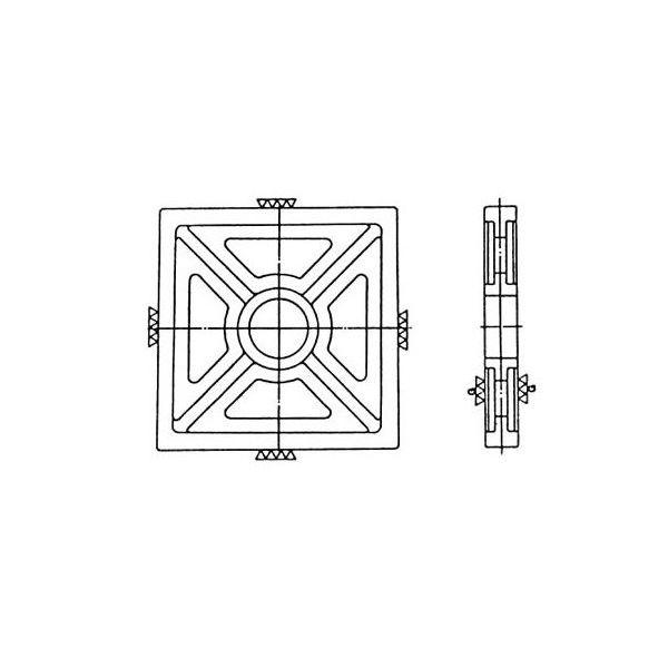 大菱計器製作所 鋳鉄製マスターアングル 400 GE102 1台（直送品）