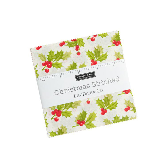 「Christmas Stiched」moda Charm Pack (42枚）Fig Tree & Co.　クリスマス