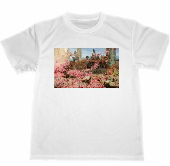 ローレンス　アルマ　タデマ　ドライ　Tシャツ　ヘリオガバルスの薔薇　名画　絵画　グッズ　美術　アート