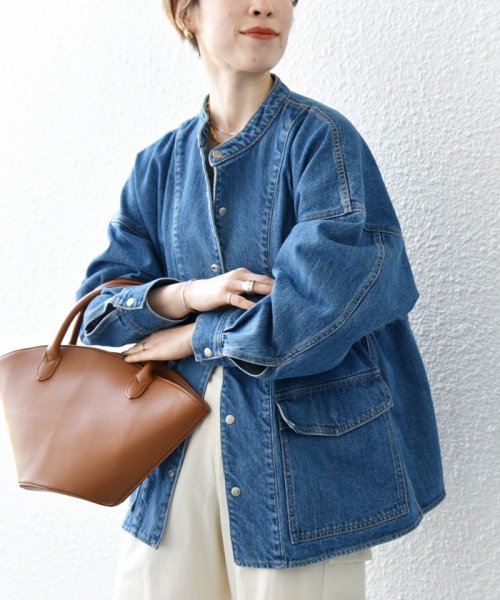 《一部予約》SHIPS any: デニム ワーク ジャケット［SHIPS any DENIM］