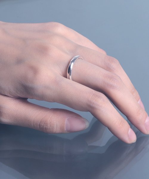 【YArKA/ヤーカ】】[kasane series] twist fit ring [ptsp] /重ねリング silver925