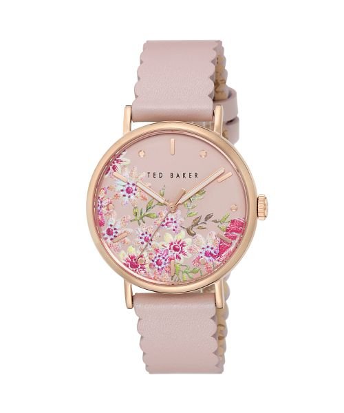 TEDBAKER(テッドベイカー) PHYLIPARETRO BKPPHS238 レディース ピンク花柄プリント クォーツ 腕時計