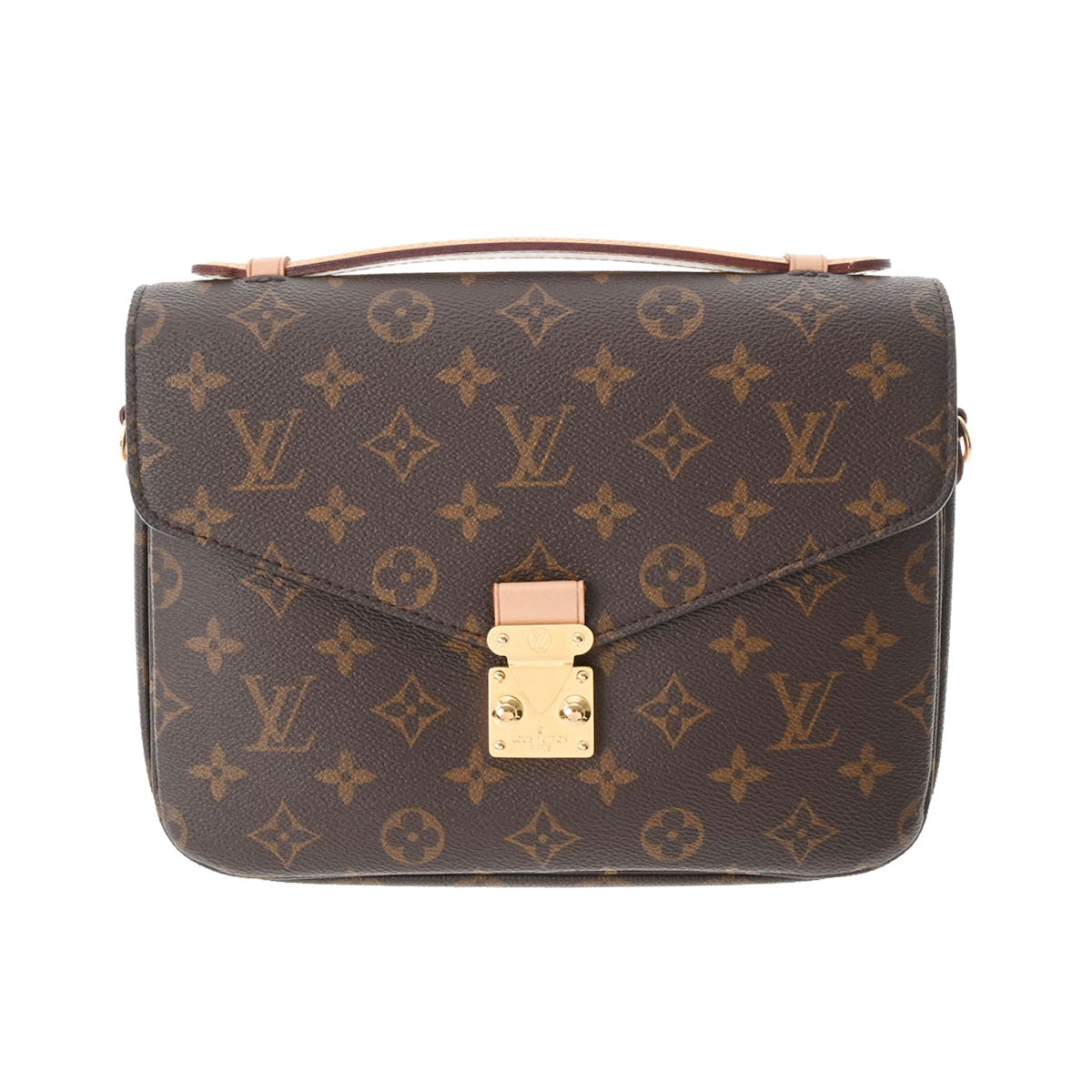 LOUIS VUITTON ルイヴィトン モノグラム ポシェットメティス MM ブラウン M44875 レディース モノグラムキャンバス 2WAYバッグ Aランク 中古 