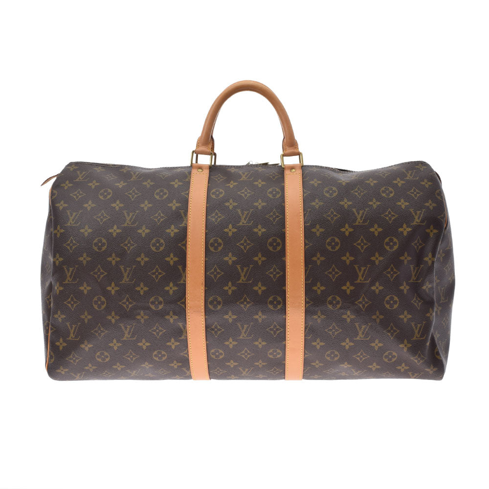 LOUIS VUITTON ルイヴィトン モノグラム キーポル55 ブラウン M41424 ユニセックス モノグラムキャンバス ボストンバッグ ABランク 中古 