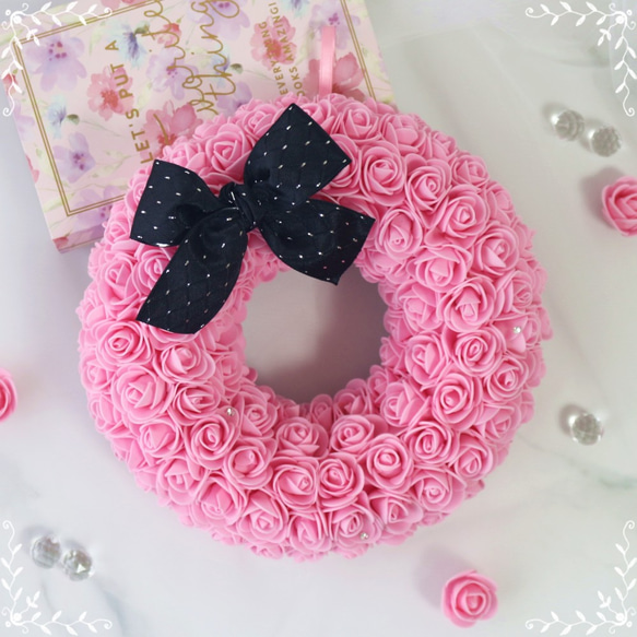 Fluffy Rose Wreath ♡フラッフィーローズリース♡