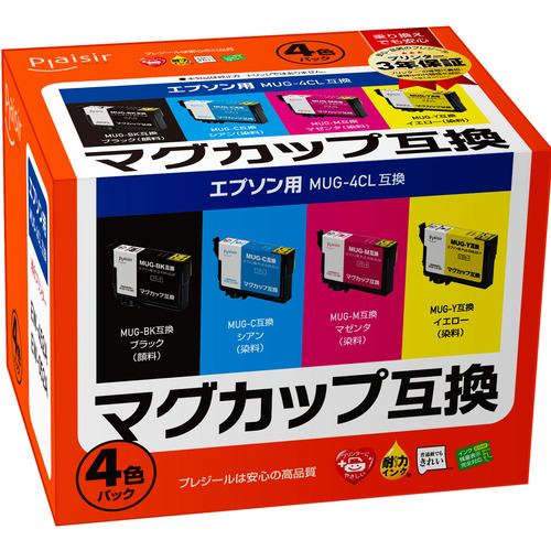 プレジール PLE-EMUG-4P 互換インクカードリッジ