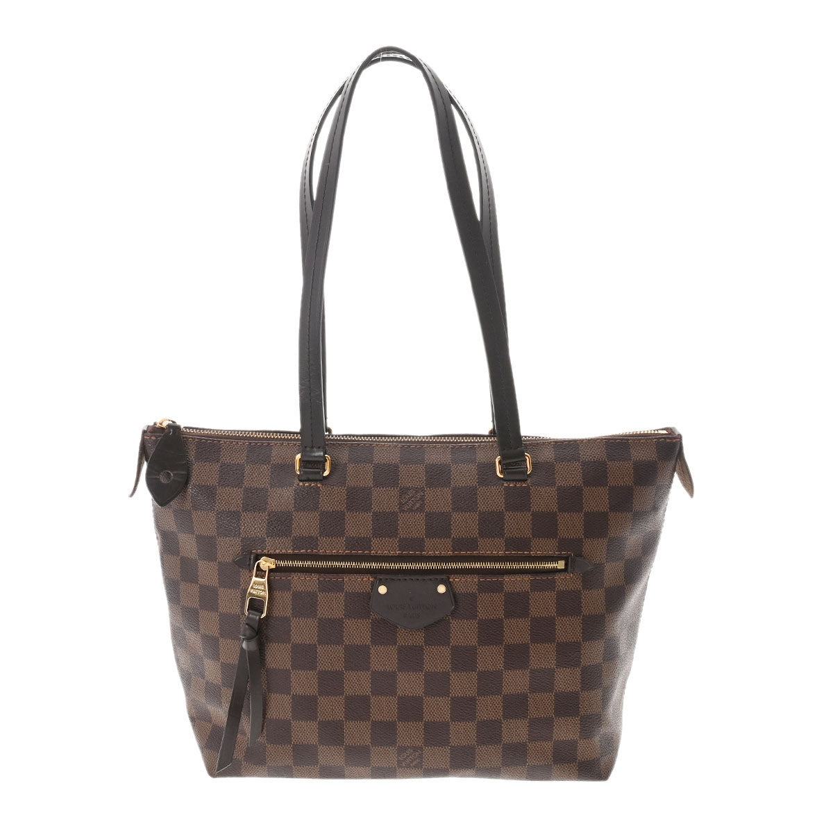 LOUIS VUITTON ルイヴィトン ダミエ イエナPM ブラウン N41012 レディース ダミエキャンバス トートバッグ Bランク 中古 