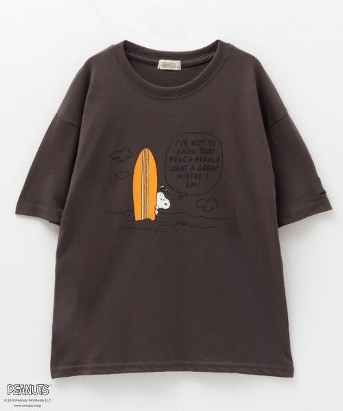 PEANUTS SNOOPY プリントTシャツ 335157201－A