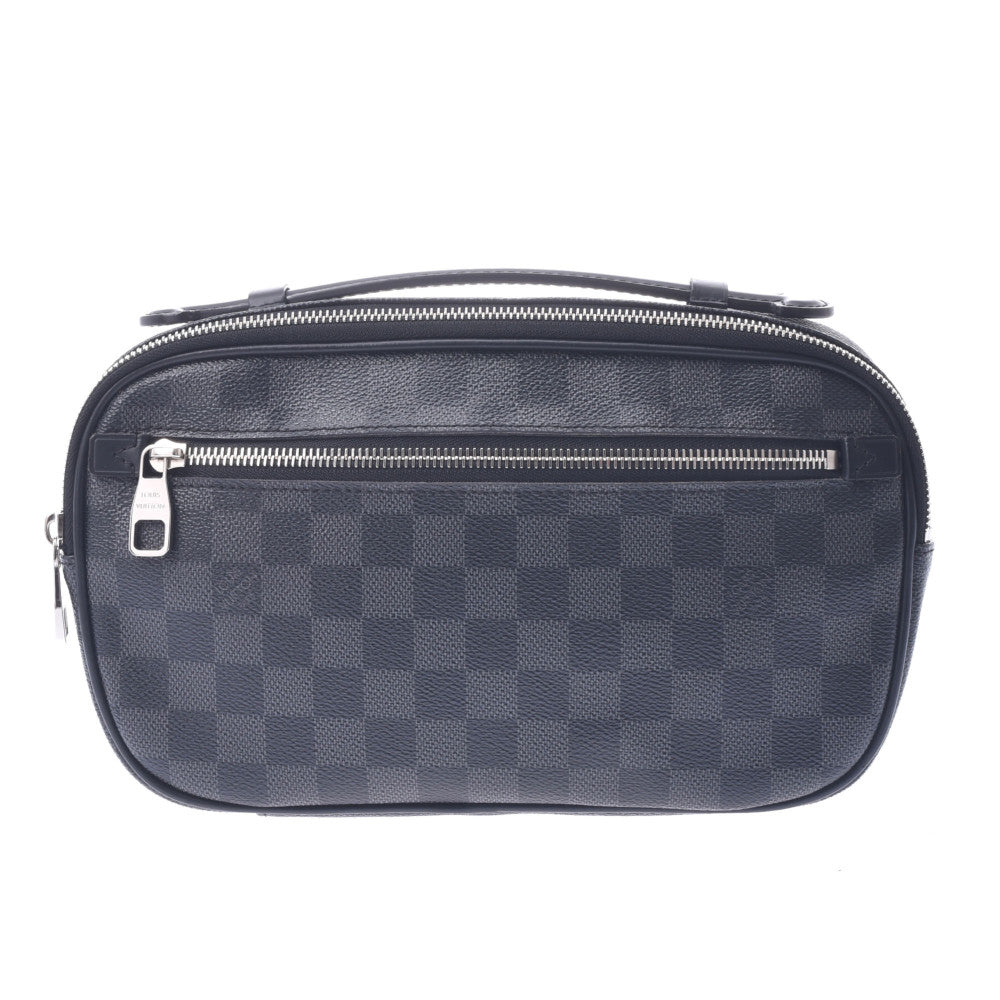 LOUIS VUITTON ルイヴィトン ダミエ グラフィット アンブレール 黒/グレー N41289 メンズ ボディバッグ Aランク 中古 