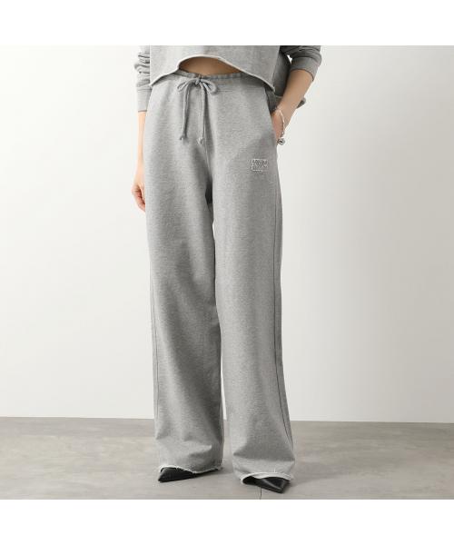 ガニー/GANNI スウェットパンツ Light Isoli Wide Leg pants