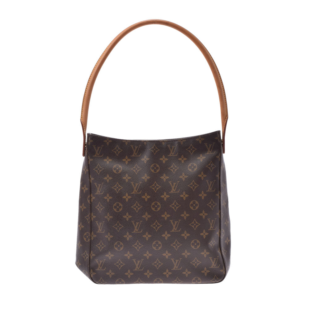 LOUIS VUITTON ルイヴィトン モノグラム ルーピングGM ブラウン M51145 レディース モノグラムキャンバス ワンショルダーバッグ Bランク 中古 