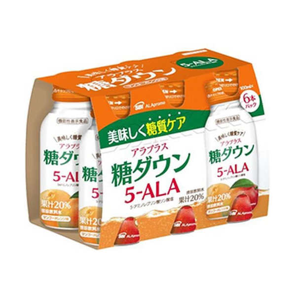 ＳＢＩアラプロモ アラプラス 糖ダウン 5-ALA ドリンク 100mL×6本 FCT7200