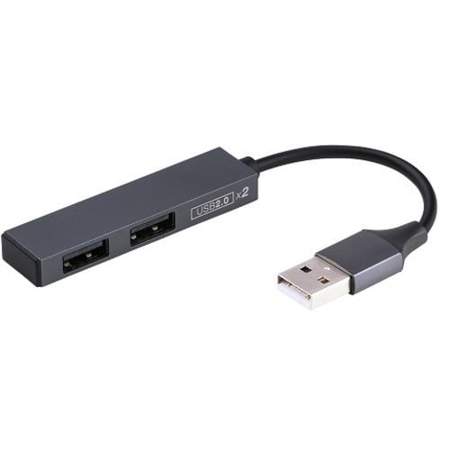 ナカバヤシ UH-2532GY USB2.0 2ポートハブ グレー