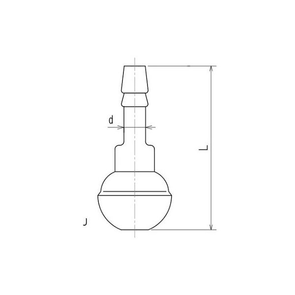 旭製作所 ボールジョイントホースコネクターメス 2316-H-12 1個 61-4705-02（直送品）