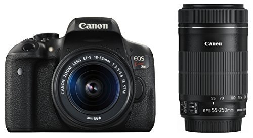 Canon デジタル一眼レフカメラ EOS Kiss X8i ダブルズームキット EF-S18-55mm/EF-S55-250mm 付属【中古品】