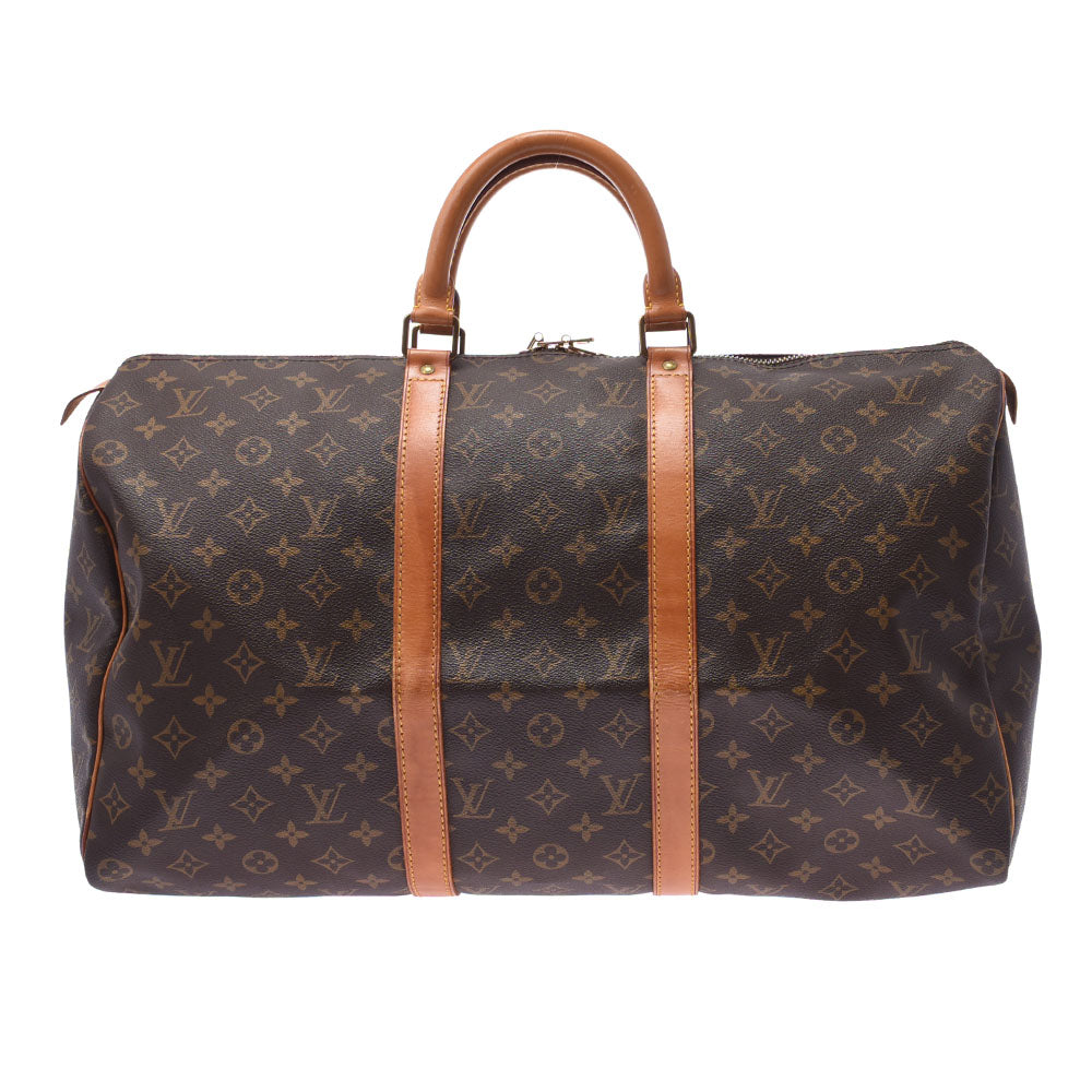 LOUIS VUITTON ルイヴィトン モノグラム キーポル50 ブラウン M41426 ユニセックス モノグラムキャンバス ボストンバッグ Bランク 中古 