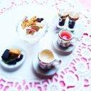 ミニチュア　コーヒーor紅茶とお菓子のギフトボックス