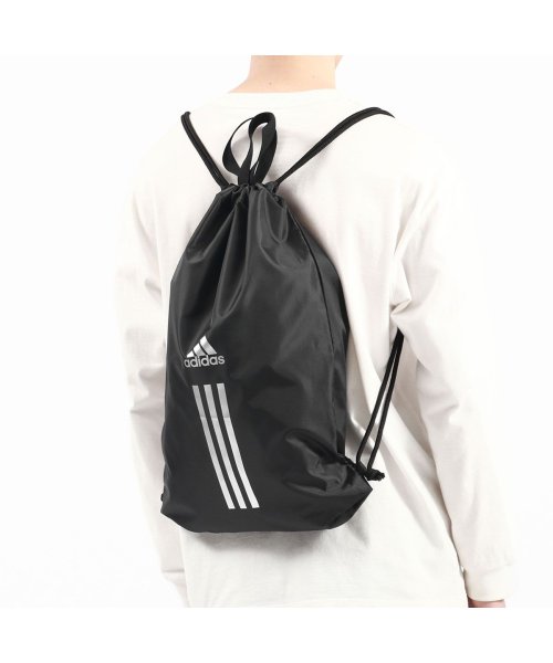 アディダス ナップサック 大きいサイズ スポーツ adidas 巾着 バッグ A4 B4 トート ハンドル 2WAY 軽量 体育着袋 ナップサック2 47022