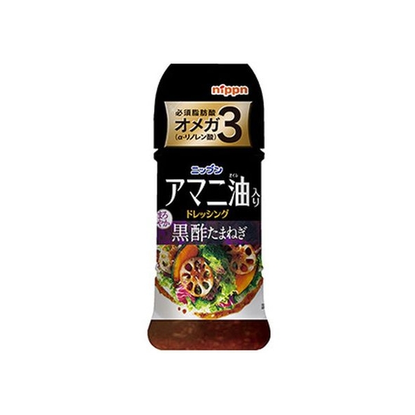 ニップンライフイノベーション ニップン/オーマイPLUS アマニ油入ドレッシング 黒酢たまねぎ 150mL FCN2545