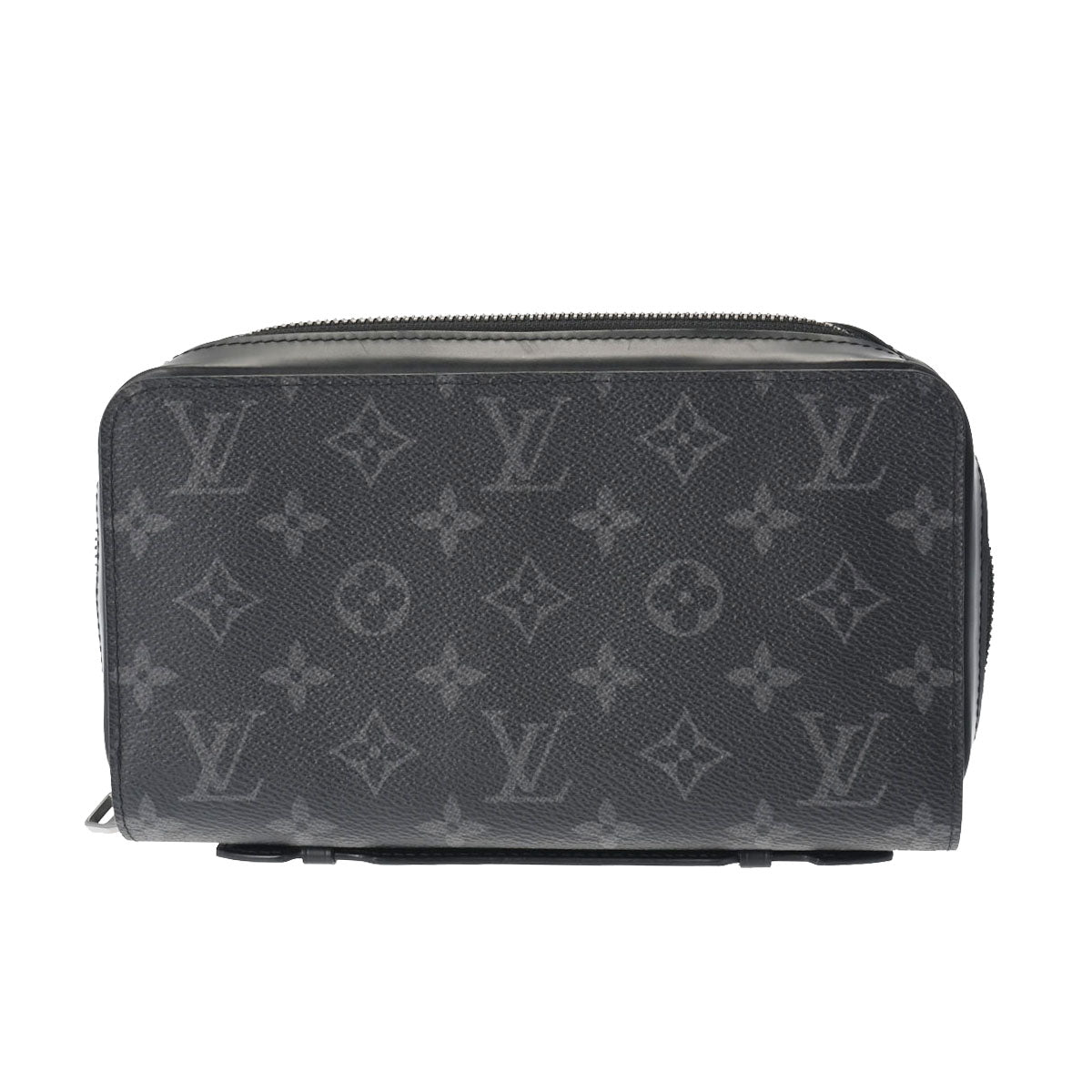 LOUIS VUITTON ルイヴィトン モノグラムエクリプス ジッピー XL 黒/グレー M61698 メンズ モノグラムエクリプスキャンバス 長財布 Bランク 中古 