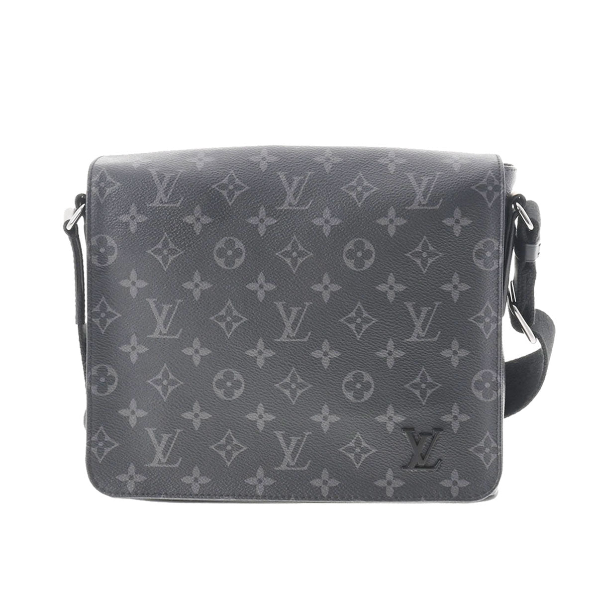 LOUIS VUITTON ルイヴィトン モノグラム エクリプス ディストリクトPM NM 黒/グレー M44000 メンズ モノグラムエクリプスキャンバス ショルダーバッグ Aランク 中古 