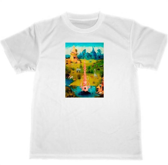 ヒエロニムス・ボス　　ドライ　Tシャツ　名画　絵画　快楽の園　部分