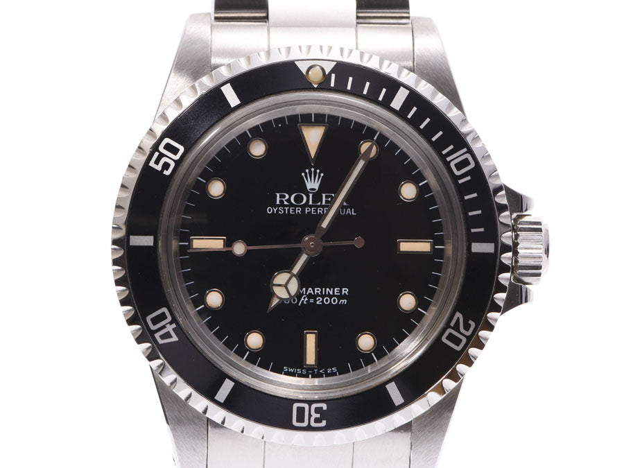 ROLEX ロレックス サブマリーナ トリチウム 5513 メンズ SS 腕時計 自動巻き 黒文字盤 ABランク 中古 