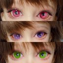 BJD レジンアイ　ドールアイ　14mm/7mm 「星」