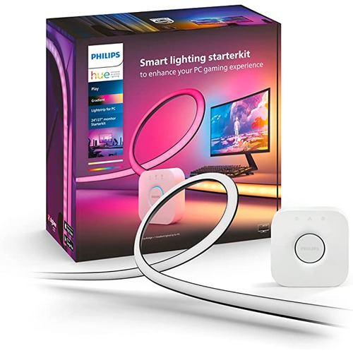 シグニファイジャパン合同会社 PLH21PC Hue 24~27インチ用 PCライトリボンスターターセット Philips Hue ブラック