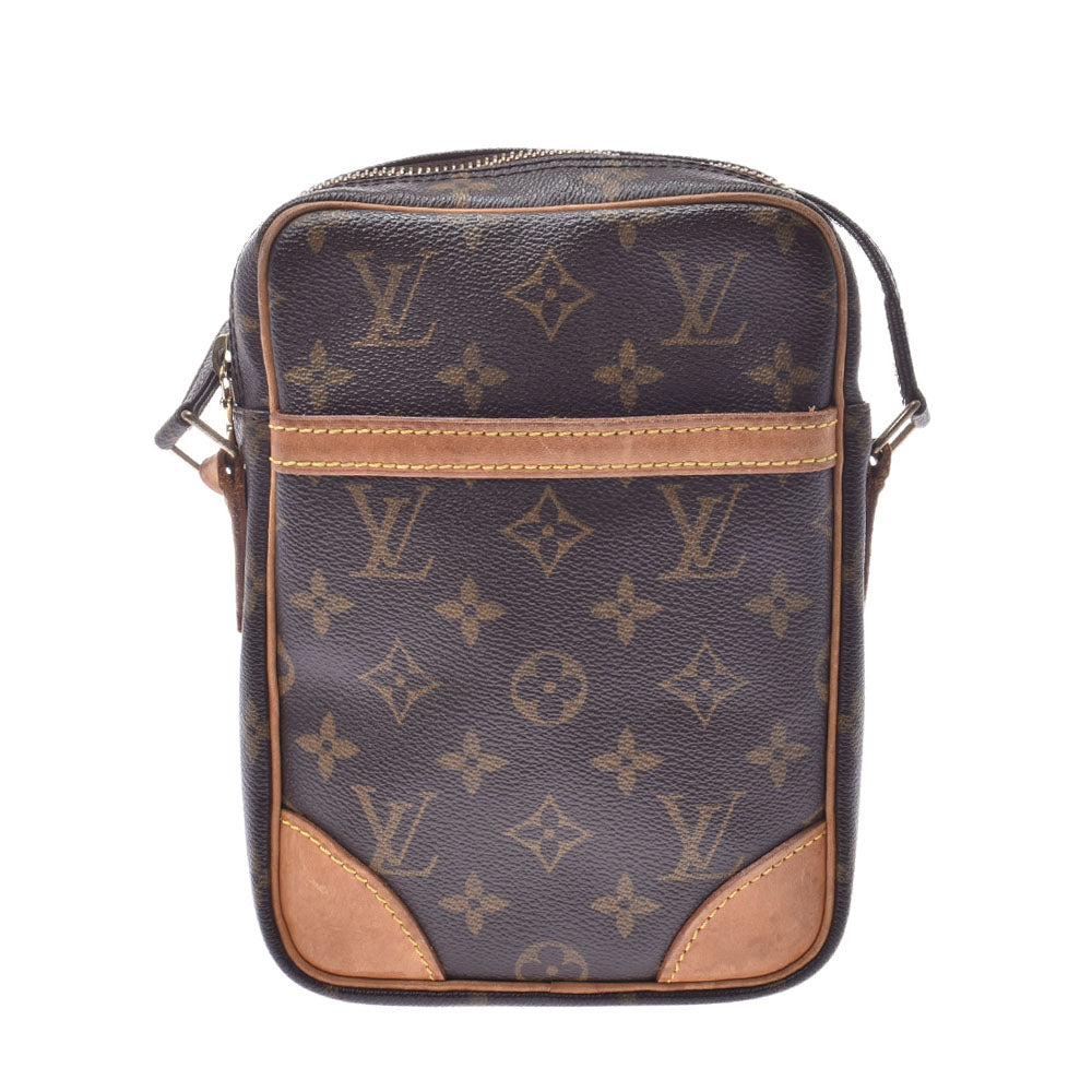 LOUIS VUITTON ルイヴィトン ダヌーブ ブラウン M45266 ユニセックス モノグラムキャンバス ショルダーバッグ Bランク 中古 