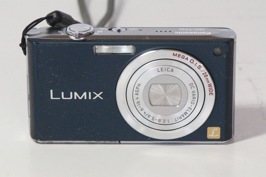 Panasonic デジタルカメラ LUMIX (ルミックス) コスモブルー DMC-FX33-A【中古品】