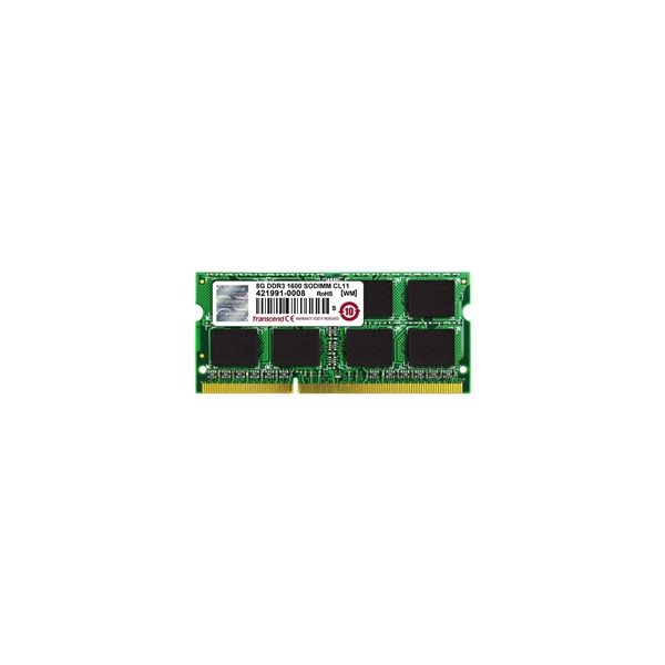 トランセンド ８ＧＢ（８ＧＢ×１）メモリ　ＤＤＲ３　１６００　ＳＯーＤＩＭＭ　ＣＬ１１　２Ｒｘ８ TS1GSK64V6H 1個（直送品）