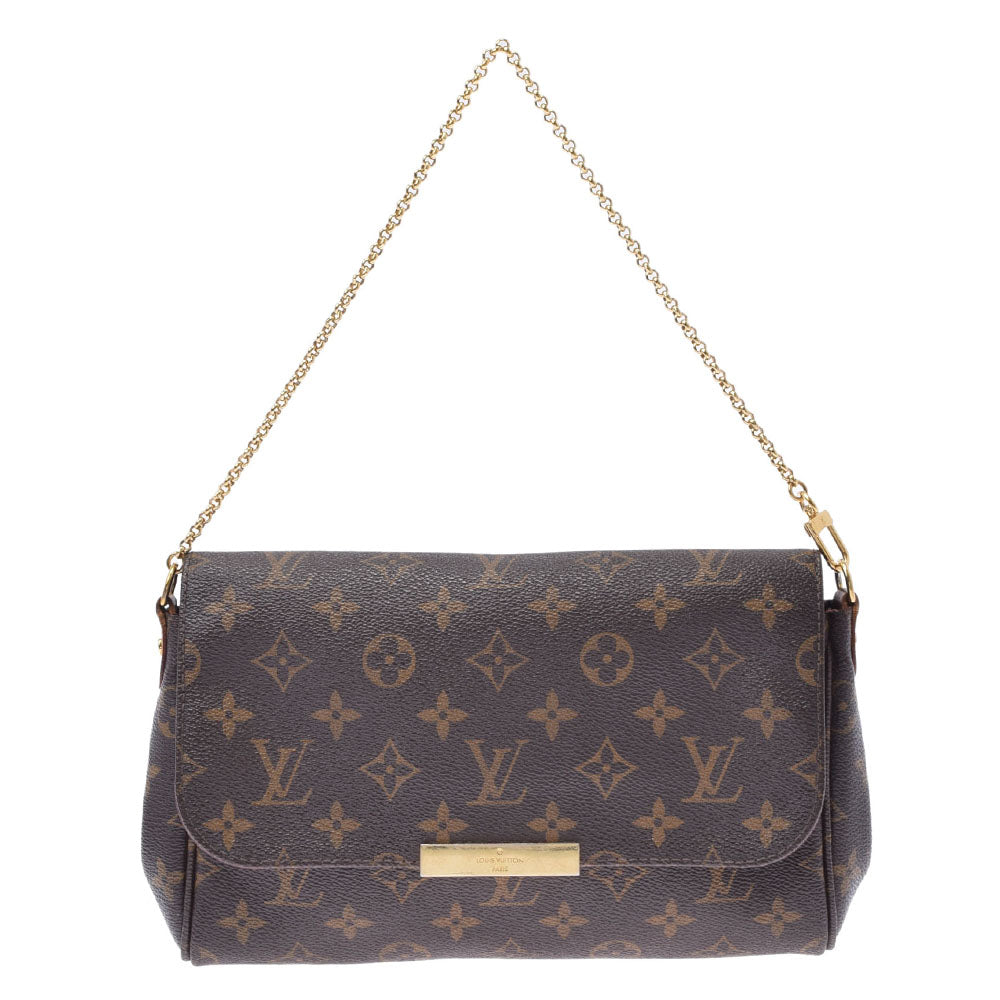 LOUIS VUITTON ルイヴィトン モノグラム フェイボリットMM 2WAYバッグ ブラウン M40718 レディース モノグラムキャンバス ショルダーバッグ Bランク 中古 