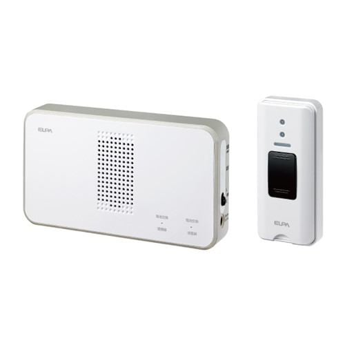 朝日電器 ELPA EWS-S5030 ワイヤレスチャイム 押しボタンセット ホワイト