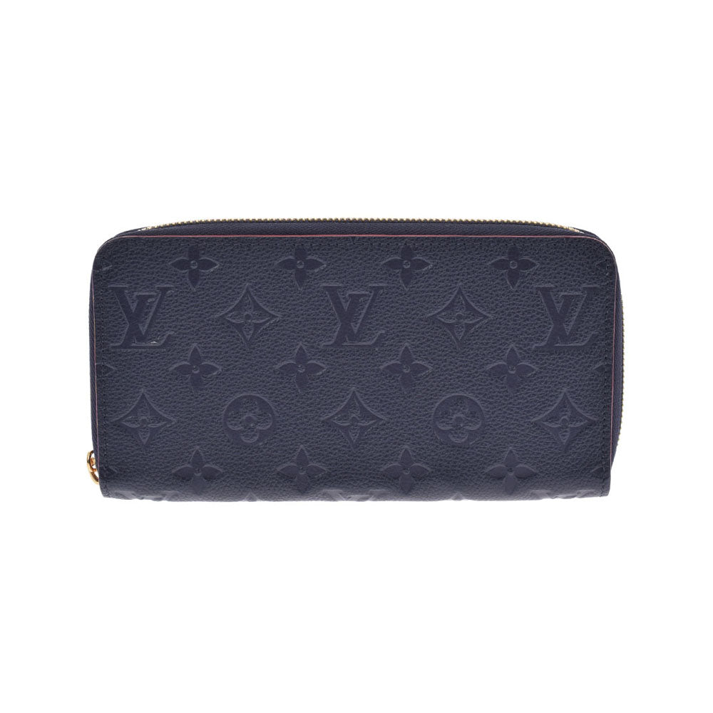 LOUIS VUITTON ルイヴィトン モノグラム アンプラント ジッピーウォレット マリーヌルージュ M62121 ユニセックス レザー 長財布 Aランク 中古 