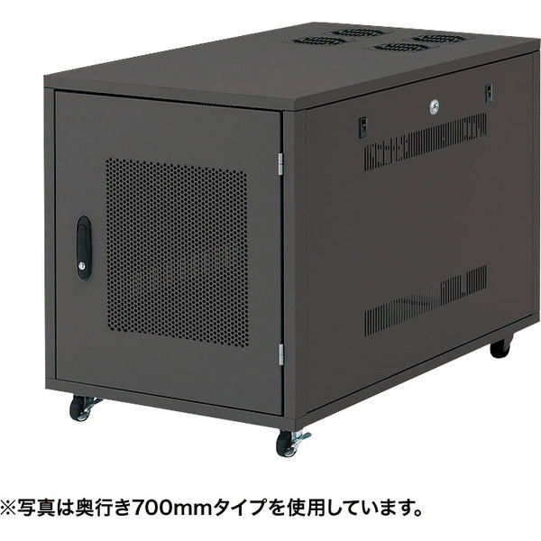 サンワサプライ 19インチサーバーボックス（12U） ブラック 幅570×高さ700mm CP-SVNC