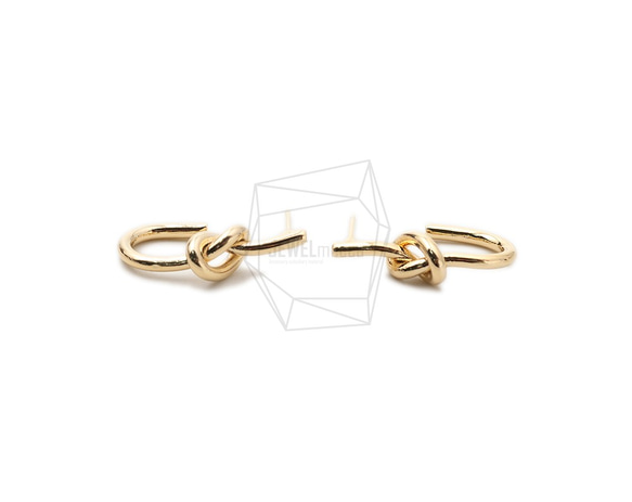 ERG-1588-G【2個入り】インフィニティノットピアス/Infinity Knot Post Earrings