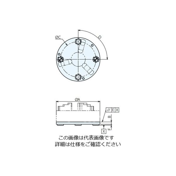 ナベヤ（NABEYA） Qロック内蔵丸型交換用プレート（チャック付き） RMCQ