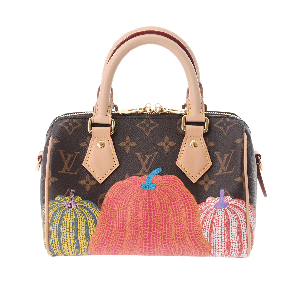 LOUIS VUITTON ルイヴィトン モノグラム LV×YK スピーディ バンドリエール 20 ブラウン/マルチカラー M46469 レディース モノグラムキャンバス 2WAYバッグ Aランク 中古 