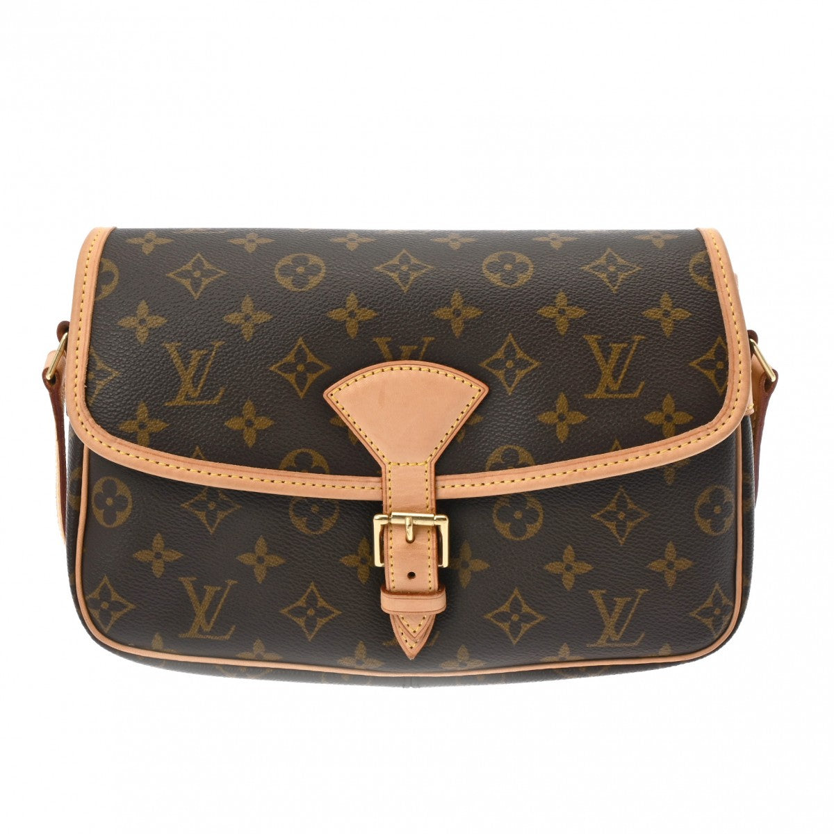 LOUIS VUITTON ルイヴィトン モノグラム ソローニュ ブラウン M42250 レディース モノグラムキャンバス ショルダーバッグ Aランク 中古 