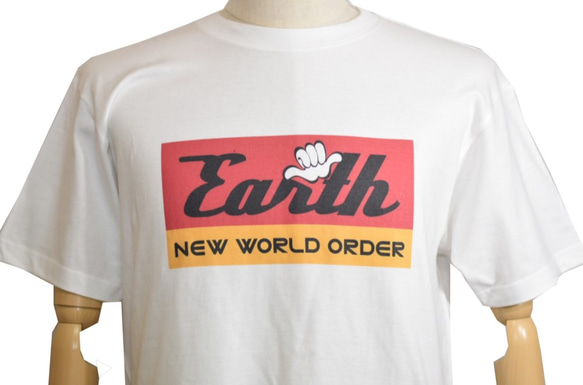 日本発！ストリート系ブランド［Earth］☆半袖Tシャツ（ホワイト）