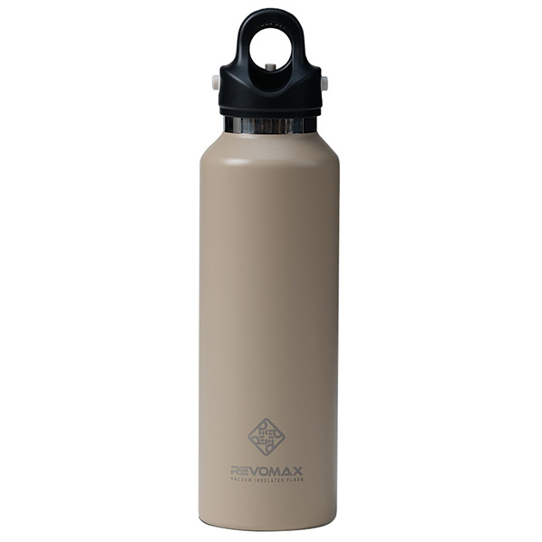 REVOMAX 炭酸対応真空断熱ボトル 20oz(592ml) サンドベージュ DWF-20755B-JP-V3