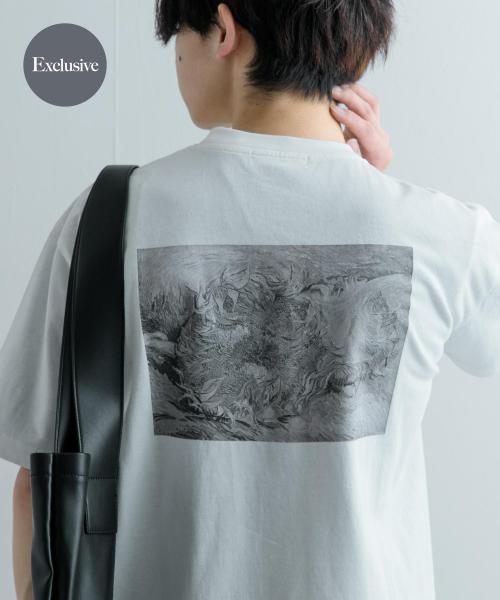 センスオブプレイス バイ アーバンリサーチ/『別注』グラフィックアートTシャツ(5分袖)C