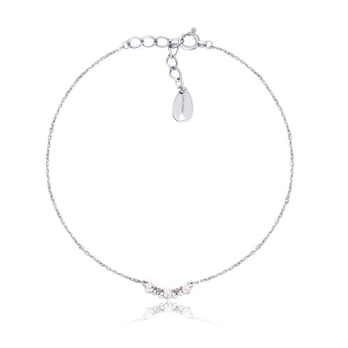 [ララクリスティー] LARA Christie ブレスレット レディース モルガナイト 計0.15ct ダイヤモンド計0.04ct PT プラチナ lb102