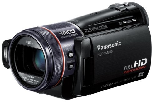 Panasonic デジタルハイビジョンビデオカメラ ブラック HDC-TM300-K【中古品】