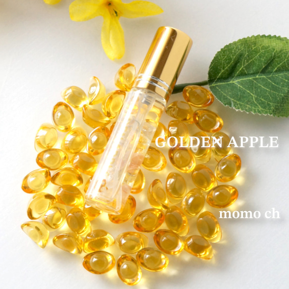 【 ゴールデン アップる 】〜GOLDEN APPLE〜／アロマコロジーフレグランスミスト／10ml／限定シトリン財宝船