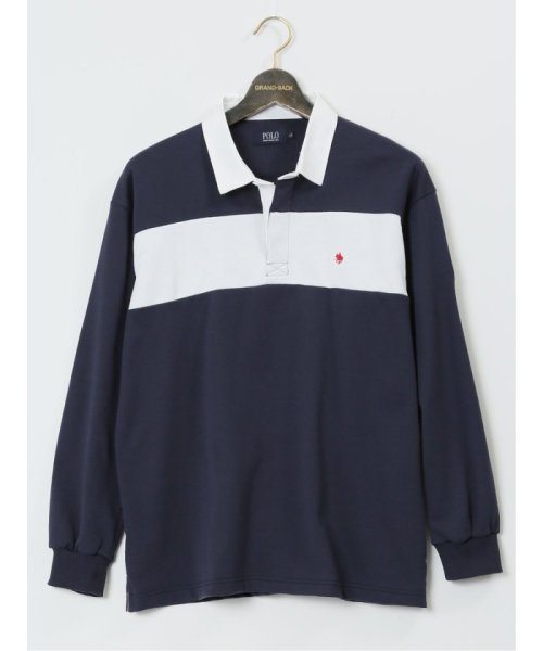 【大きいサイズ】ポロ/POLO 裏毛 切替ラガーシャツ メンズ Tシャツ カットソー カジュアル インナー ビジネス ギフト プレゼント