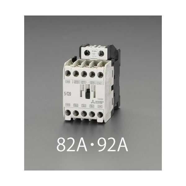 エスコ 200V/200V 5.5Kw電磁接触器(非可逆/標準形) EA940MW-93A 1個（直送品）