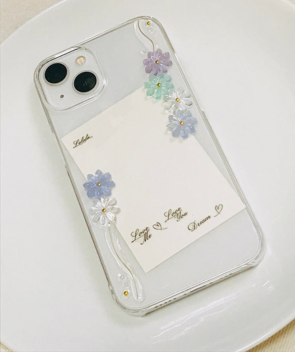 お花のiPhoneケース　フラワースマホケース